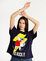 Женская футболка "Oversize" арт. к1242тс / Темно-синий