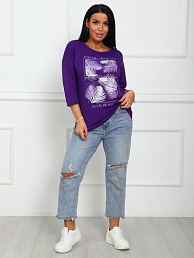 Женская футболка Сайли Фиолетовая