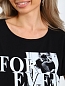 Женская футболка Флорет Черная